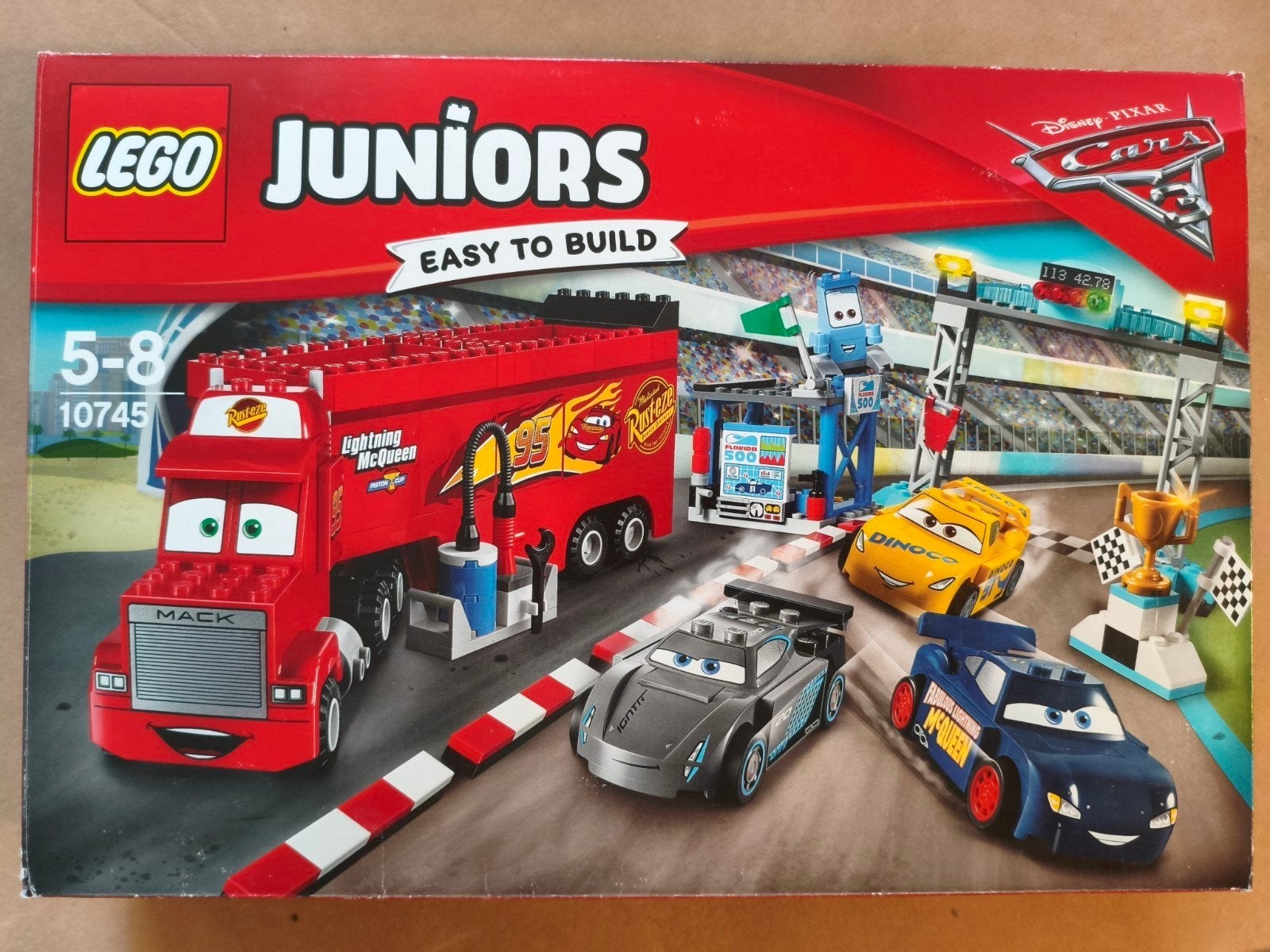 LEGO Juniors Cars 3 Race Dag (10745). Easy to build., Kinderen en Baby's, Compleet, Overige thema's, Lego, Ophalen of Verzenden