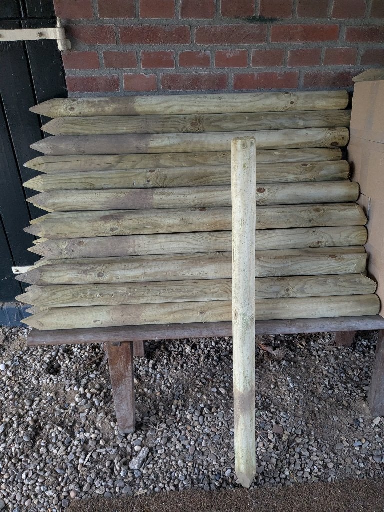 houten palen, Tuin en Terras, Palen, Balken en Planken, Ophalen, Nieuw, Minder dan 180 cm, Palen