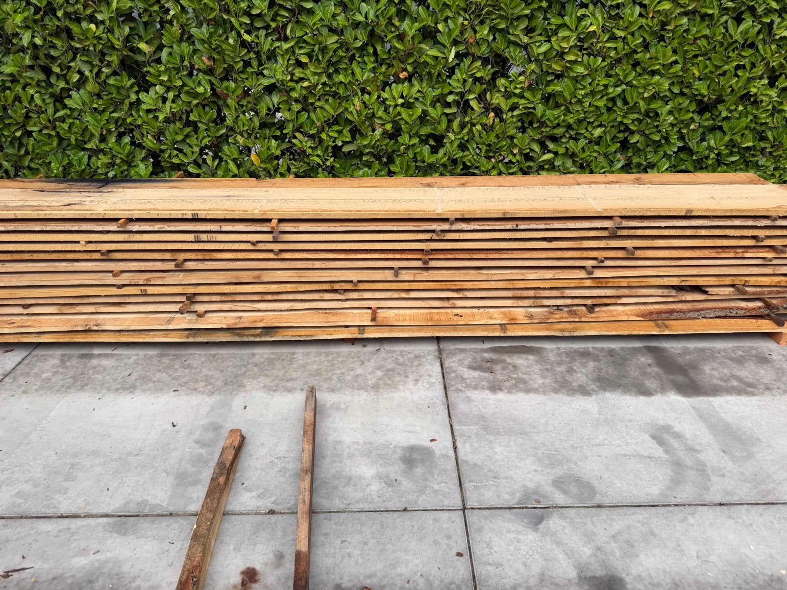 30 eiken planken 400x20x2,5cm voor 450 euro !!!