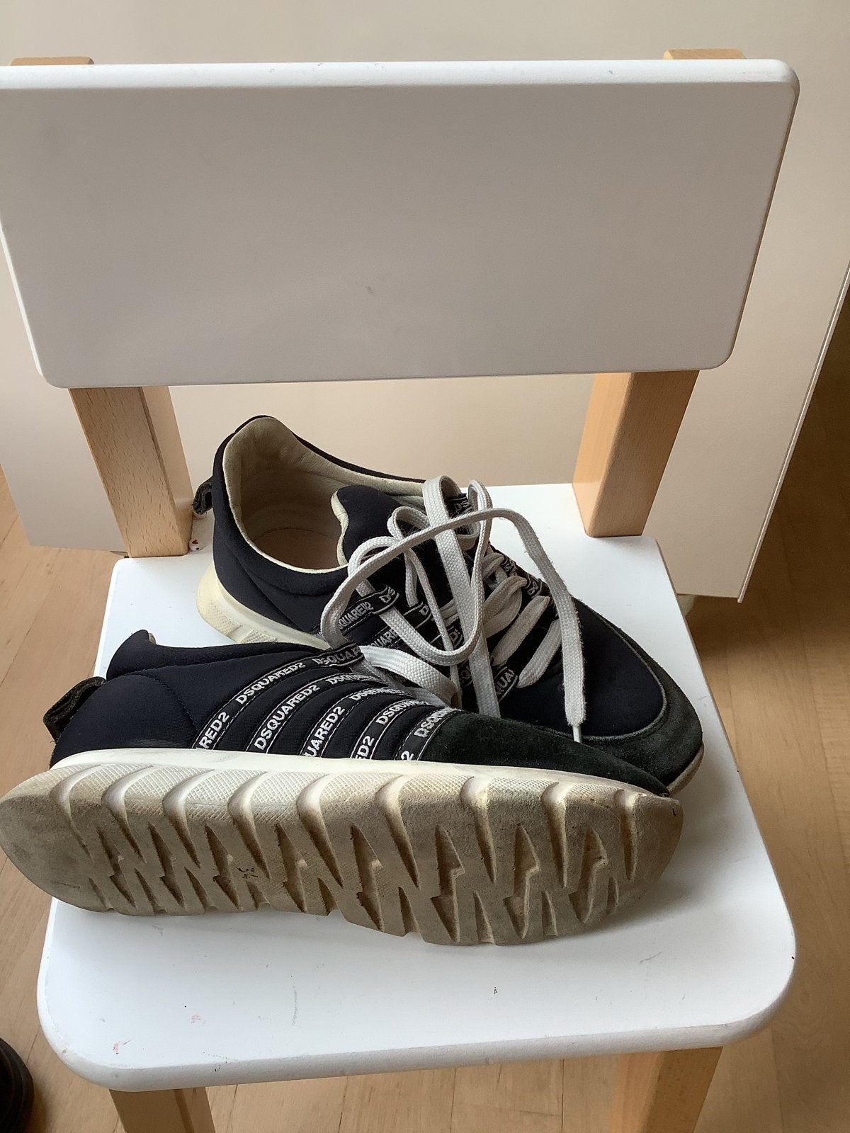 Dsquared2 sneakers maat 34, Ophalen, Gedragen, Zwart, Sneakers of Gympen