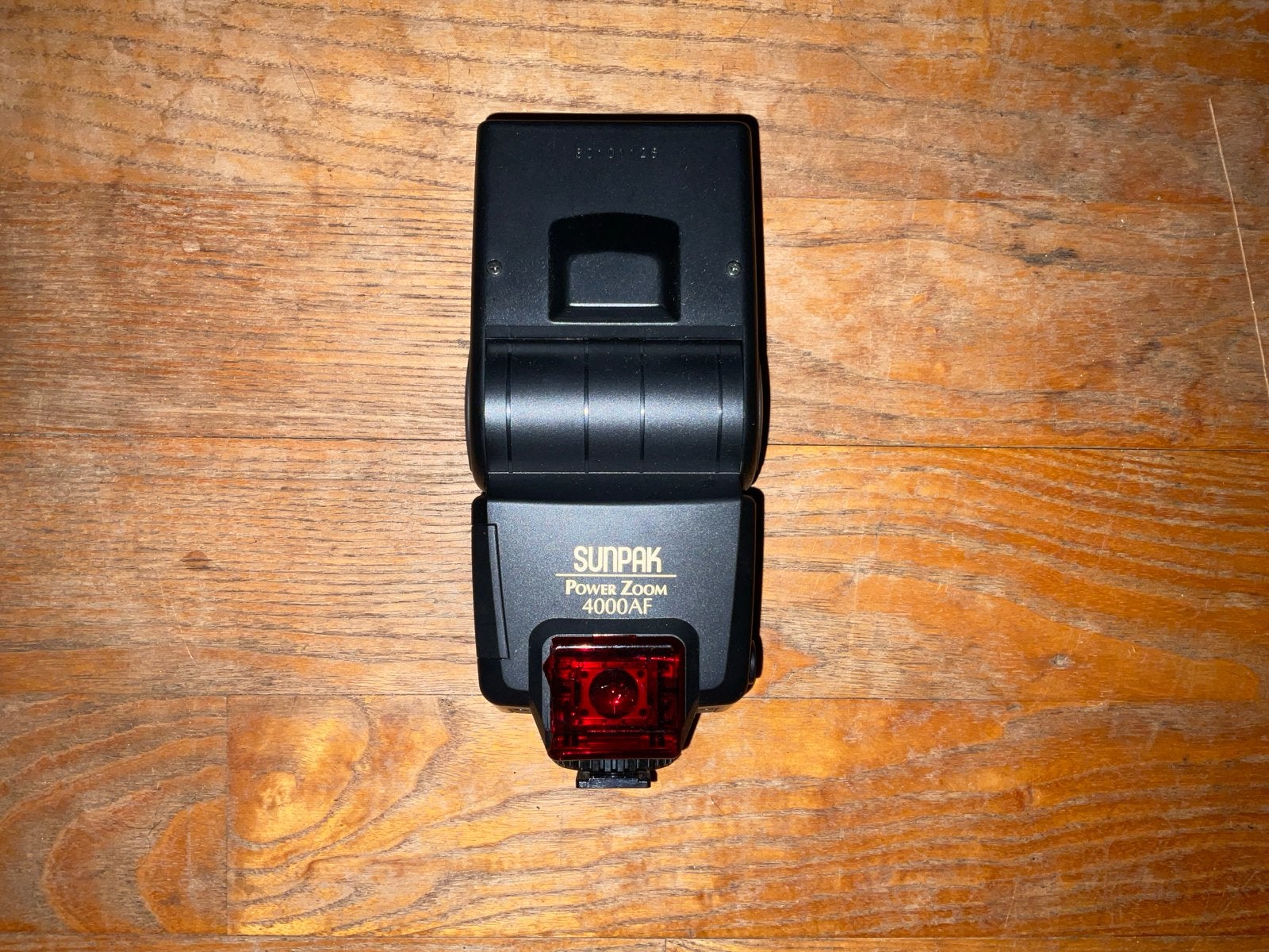 Sunpak Power Zoom 4000AF flitser voor Canon - werking onbeke, Externe flitser, Ophalen of Verzenden, Sunpak, Gebruikt
