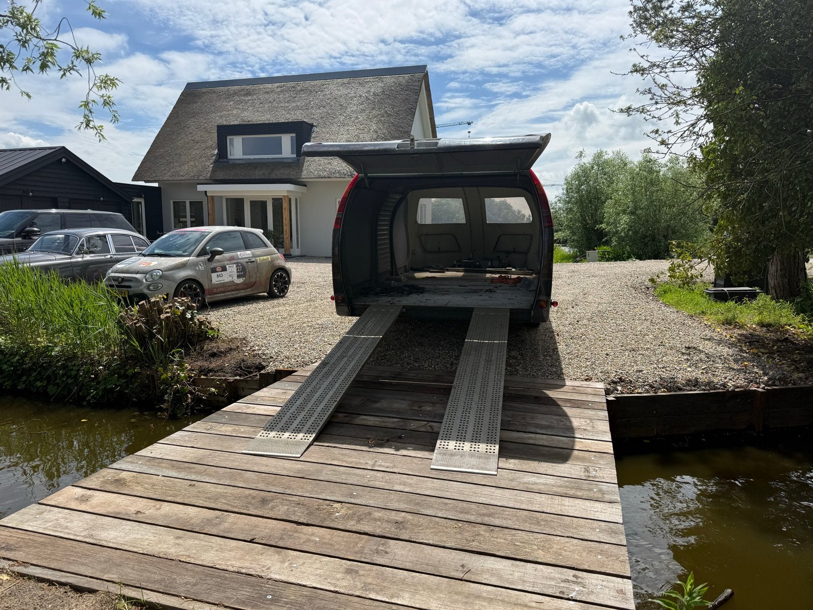 Hotra Spacetrack Aanhangwagen - Gesloten auto transporter, Ophalen, Gebruikt