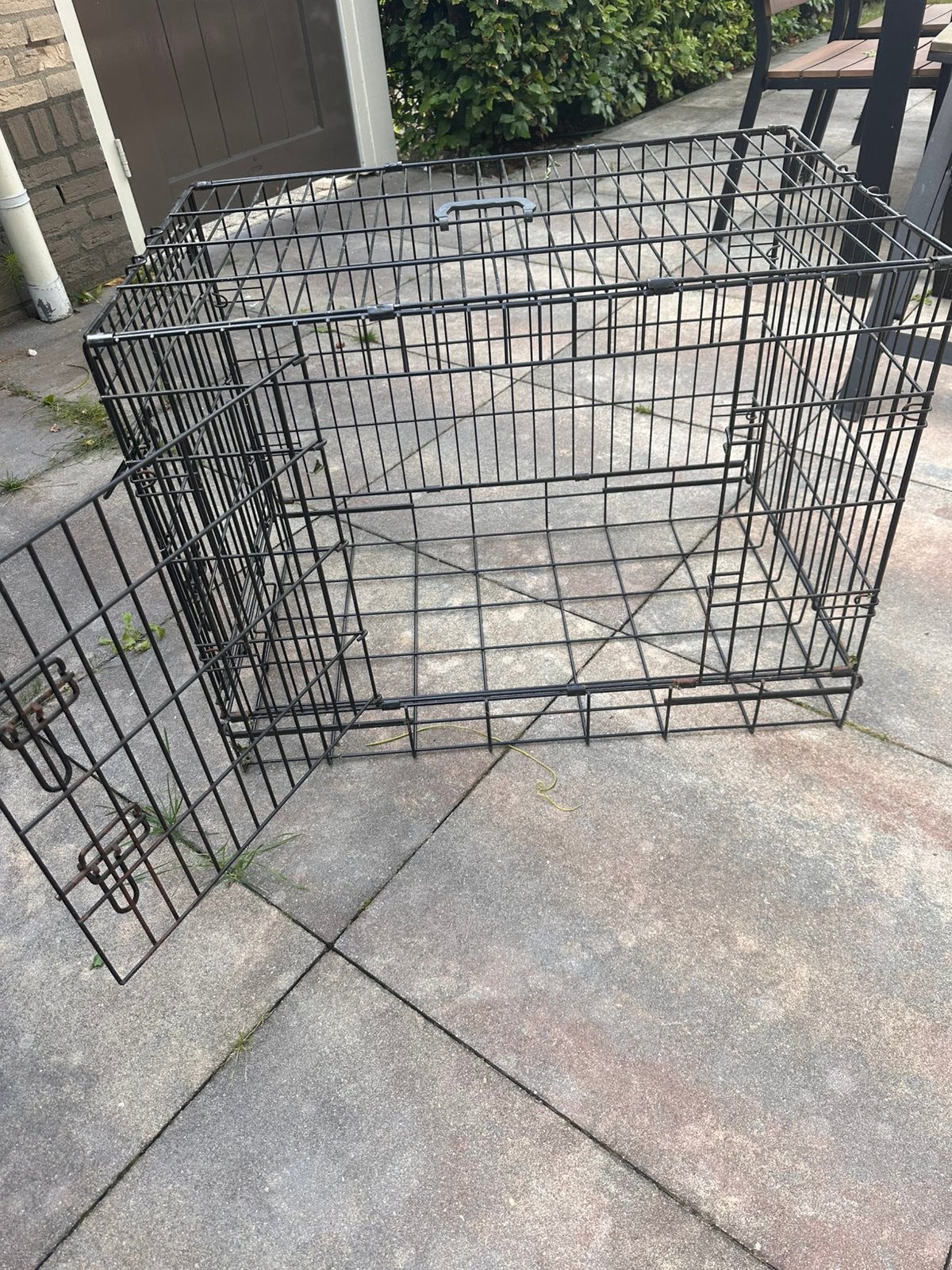 Hondenbench/ weinig gebruikt /aan twee kanten te openen, Ophalen, Zo goed als nieuw, 75 tot 110 cm, Minder dan 65 cm