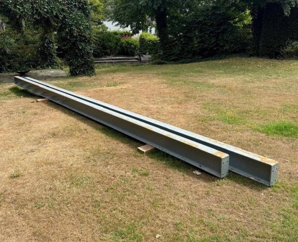 Stalen draagbalken 8 meter, Doe-het-zelf en Verbouw, Ophalen, Gebruikt, Overige metalen