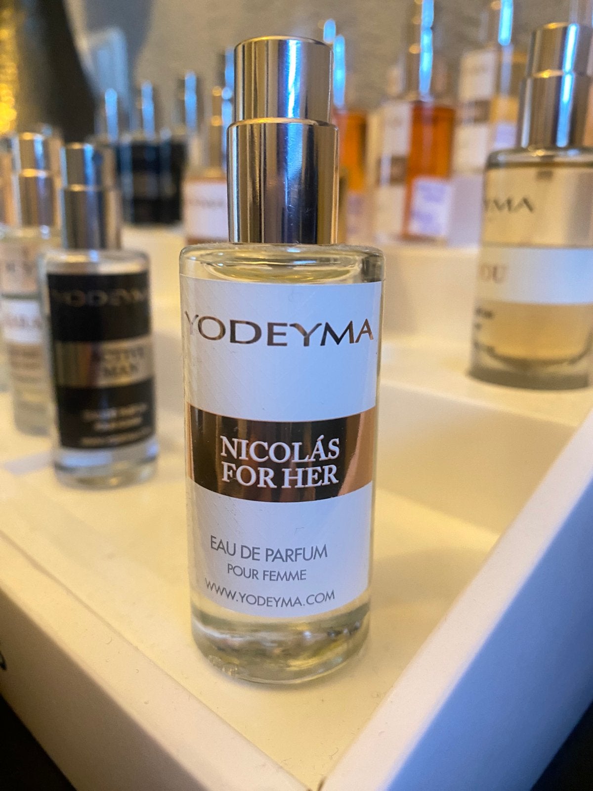 Yodeyma parfum 15 ml Nicolas For Her, Ophalen of Verzenden, Zo goed als nieuw, Ogen