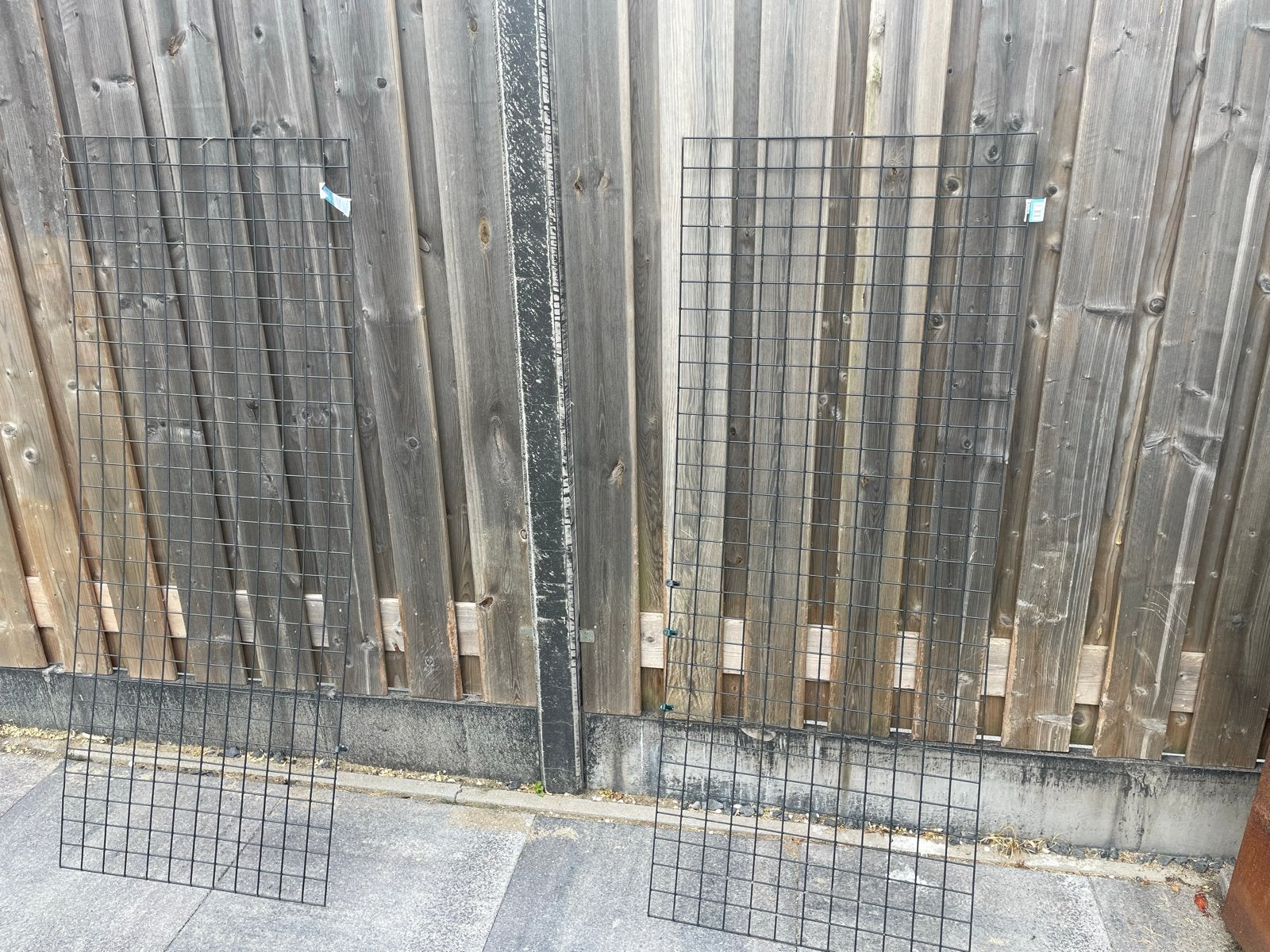 Gaaspanelen - 2 stuks, antraciet, 150x60 cm, Tuin en Terras, Ophalen, Gebruikt, Minder dan 10 meter, Gaas