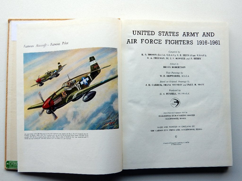 United States Army & Air Force Fighters 1916-1961, Gelezen, Verzenden, Niet van toepassing, Bruce Robertson