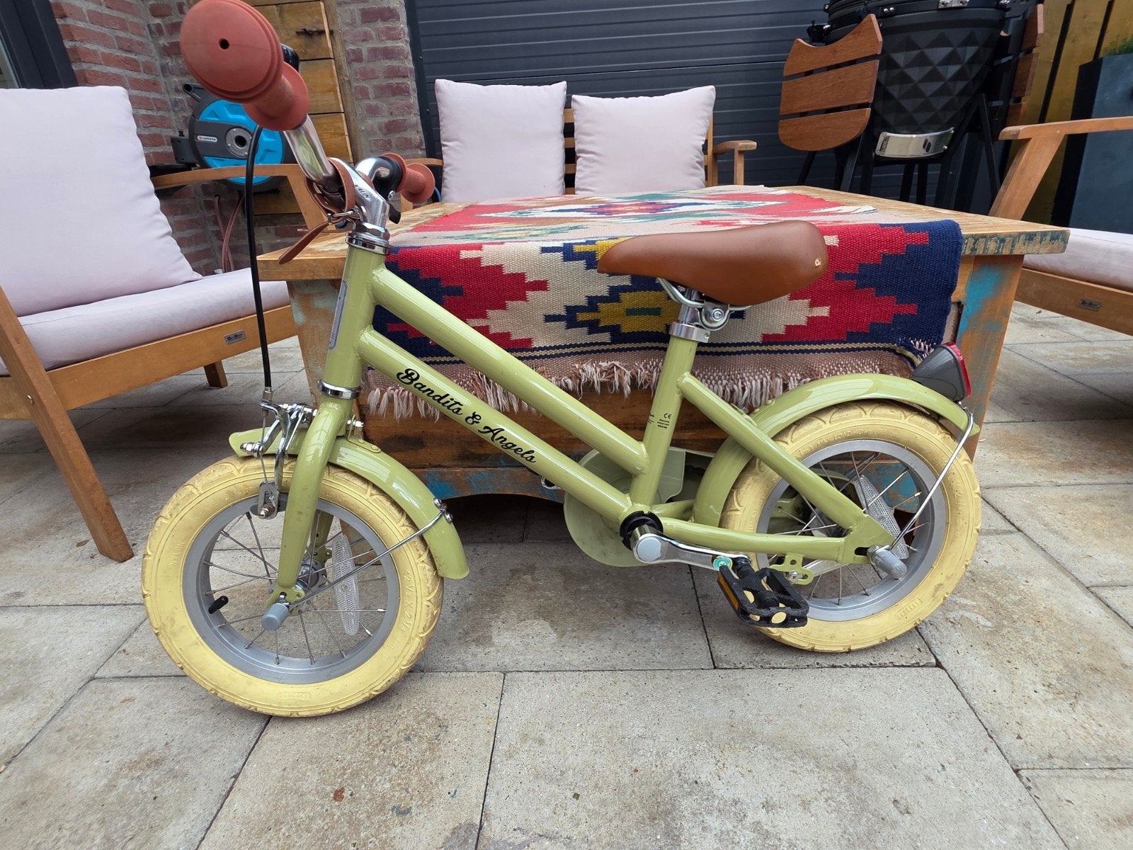 Bandits & Angels Retro Rider Kinderfiets - Sage Green, Ophalen
