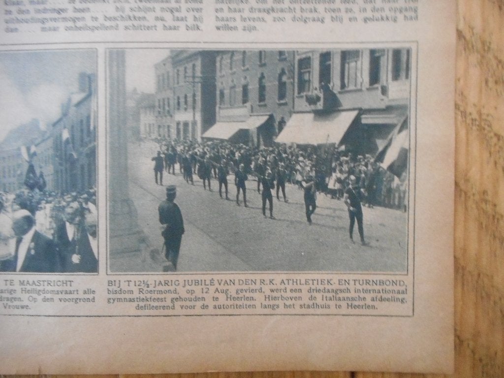 Roermond. Jubileum Athletiek- en Turnbond. 1923., Verzamelen, Ophalen of Verzenden, 1920 tot 1940, Nederland, Knipsel(s)