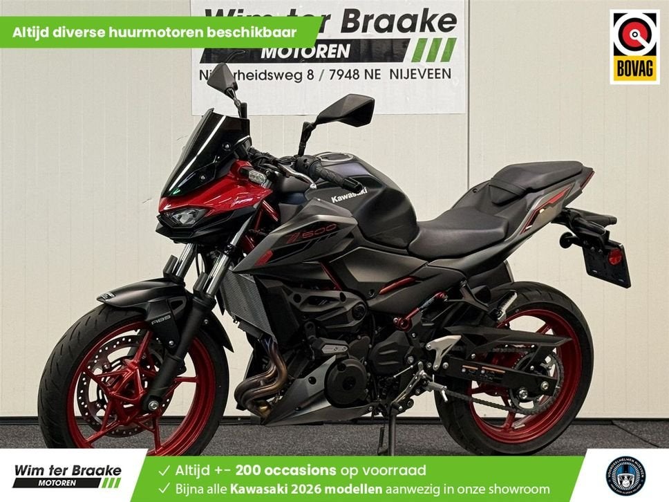 Kawasaki Z-500 SE ABS (bj 2024) 1,722 km, Motoren, 2 cilinders, Bedrijf, Onbekend, KAWASAKI