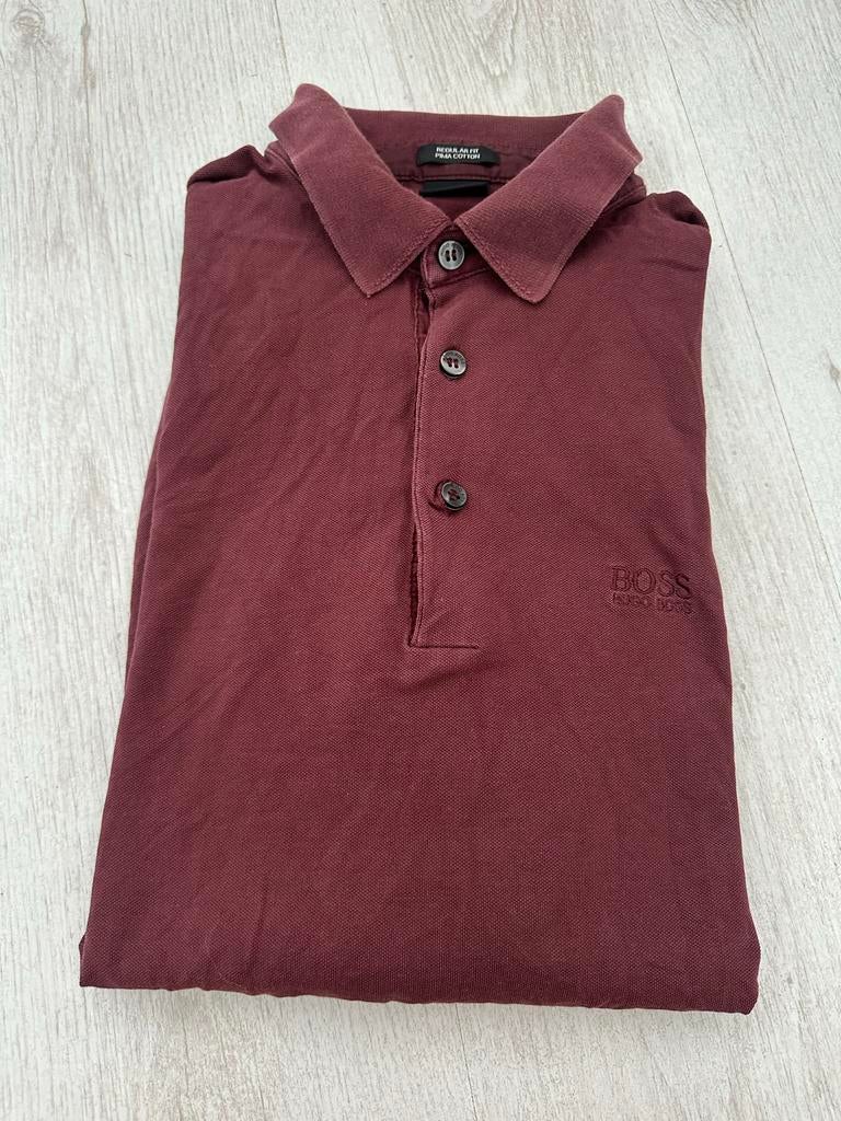 BOSS Hugo Boss polo lange mouwen, Ophalen of Verzenden, Gedragen, Overige maten, Overige kleuren