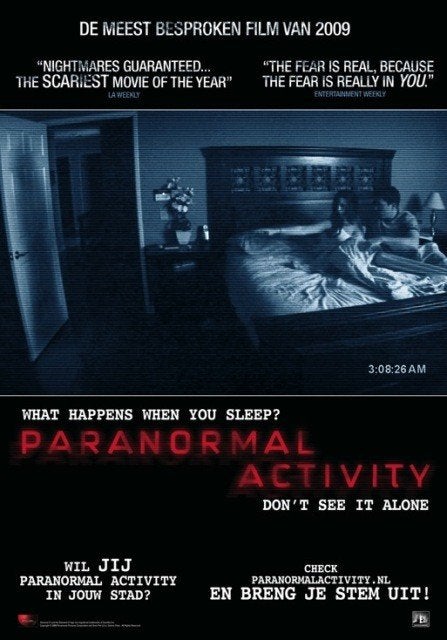 PARANORMAL   ACTIVITY      filmposter., Verzamelen, Rechthoekig Staand, Verzenden, Nieuw, A1 t/m A3