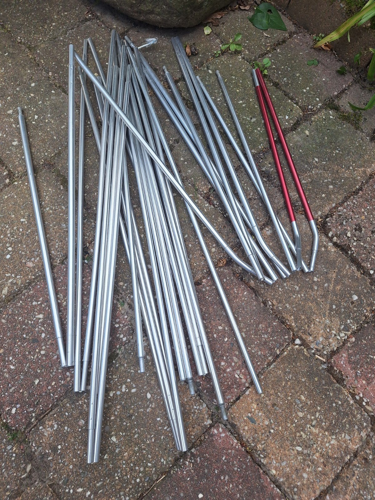 Aluminium tentstokken 8.5 en 9.5 mm, Ophalen