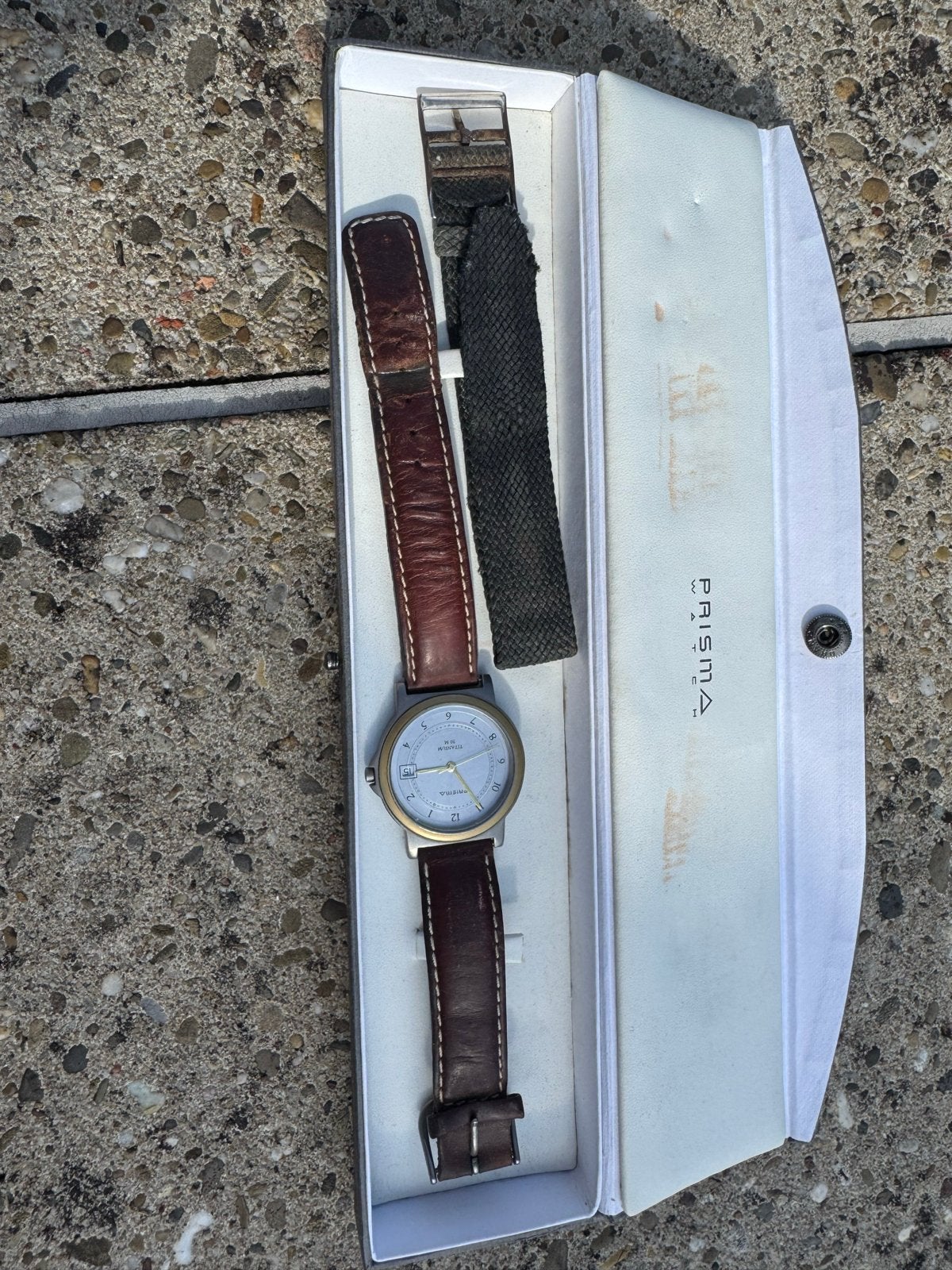 Prisma titanium horloge 50m waterdicht, Overige materialen, Polshorloge, Ophalen, Overige merken