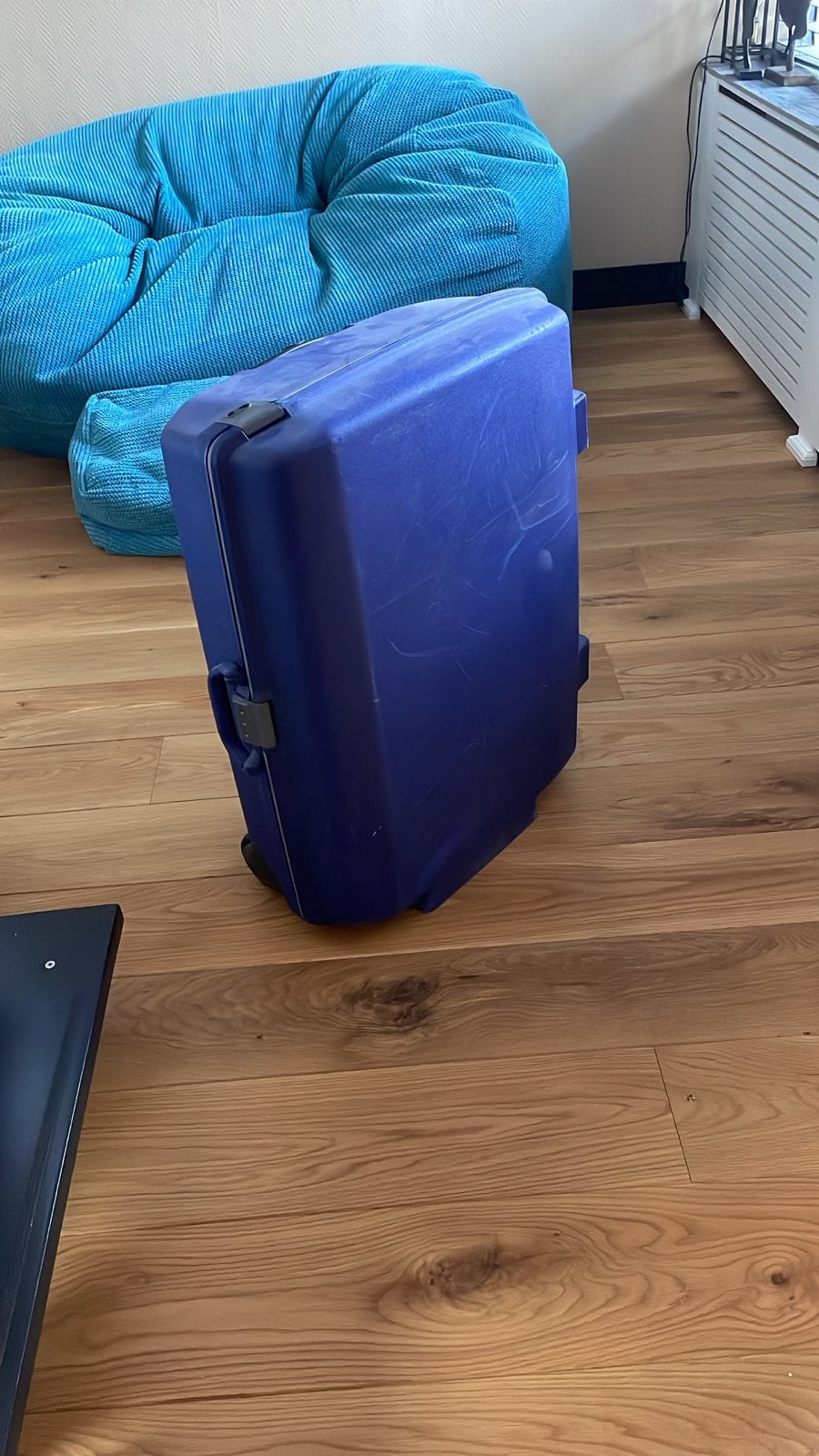 Samsonite paarse koffer met wieltjes - 80x60x28 cm, Gebruikt, Hard kunststof, 70 cm of meer, 55 cm of meer