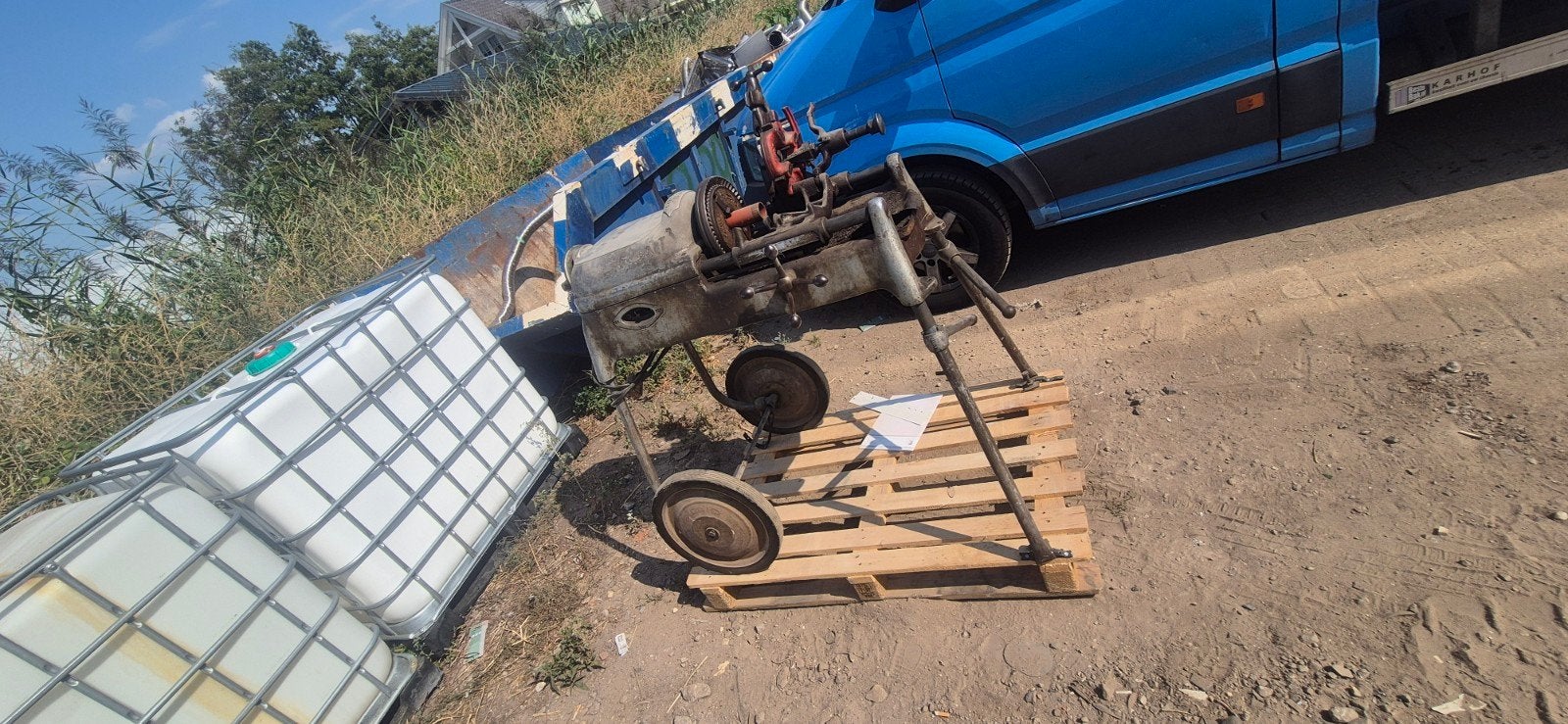 Ridgid 535 pijpschroefdraadsnijmachine, Ophalen, Gebruikt