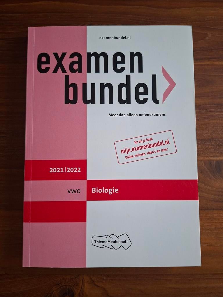 Examenbundel vwo Biologie 2021/2022, Gelezen, VWO, Biologie, ThiemeMeulenhoff