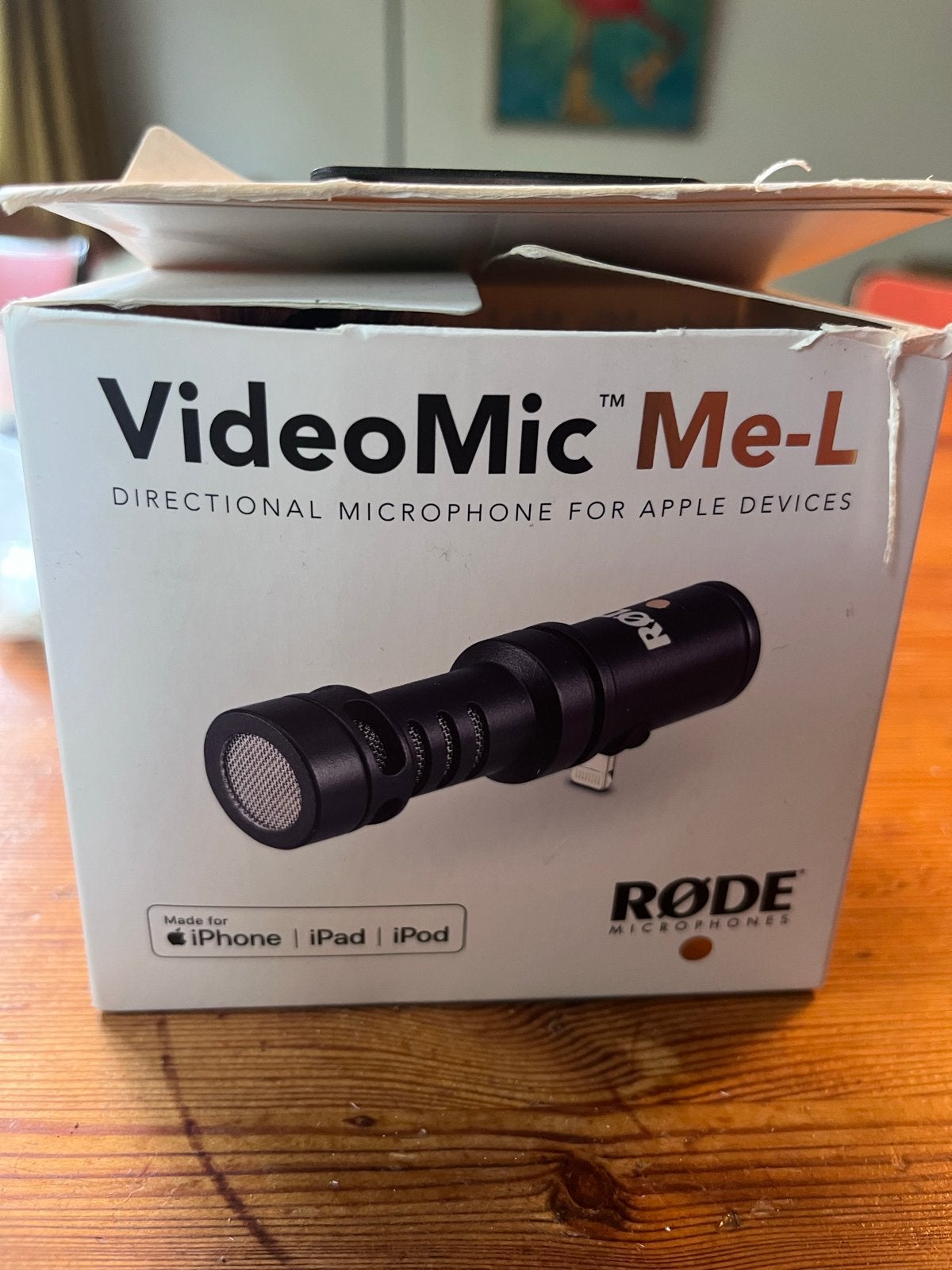 Rode VideoMic Me-L Directionele Microfoon voor Apple Devices, Muziek en Instrumenten, Ophalen of Verzenden, Zo goed als nieuw
