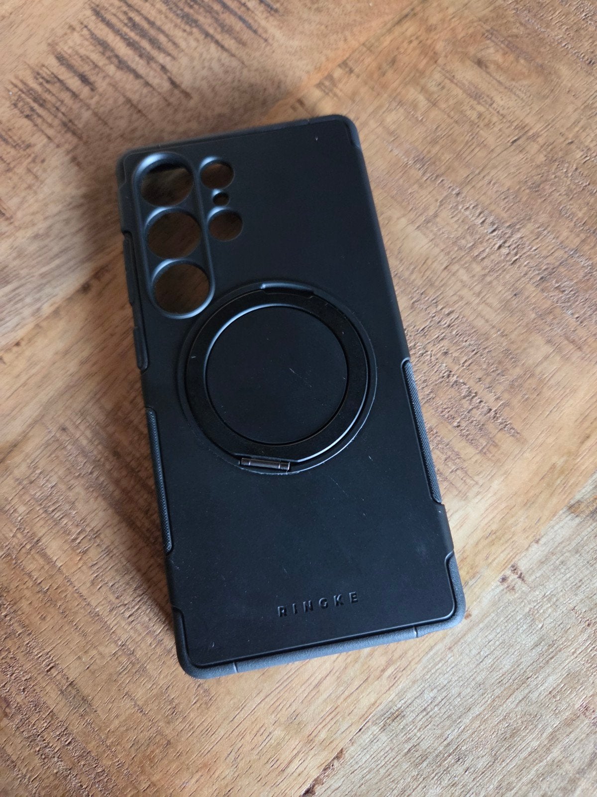 Ringke Hoesje Samsung S25 Ultra met Draaibare Ring, Verzenden, Zo goed als nieuw, Overige modellen, Hoesje of Tasje
