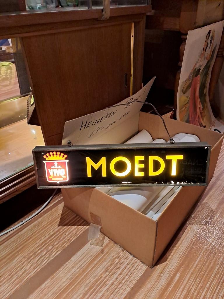 Oude Vivo lichtbak, Verzamelen, Merken en Reclamevoorwerpen, Ophalen of Verzenden, Gebruikt, Lichtbak of (neon) lamp