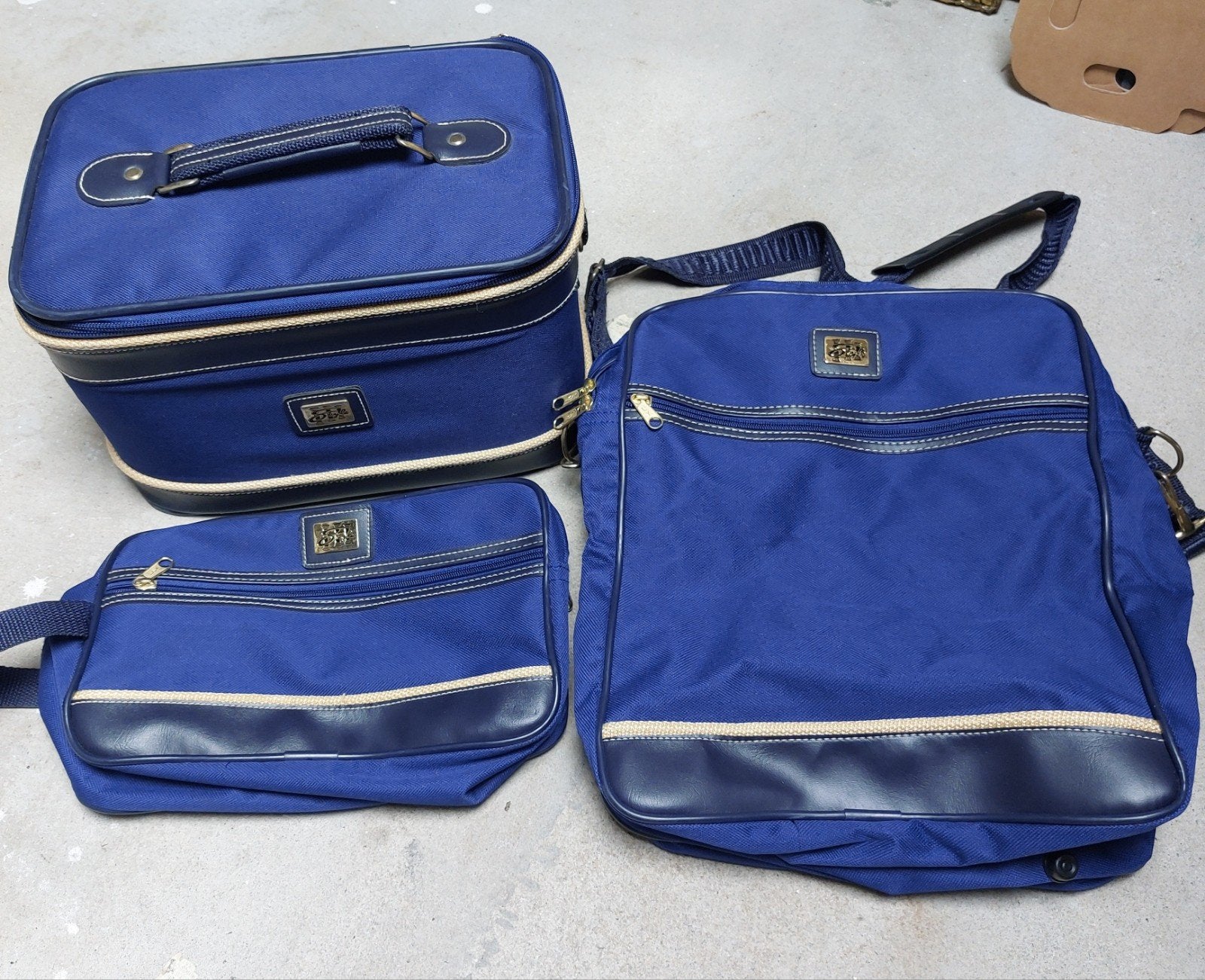 Reisset, 3-delig, Ophalen, Zo goed als nieuw, Blauw