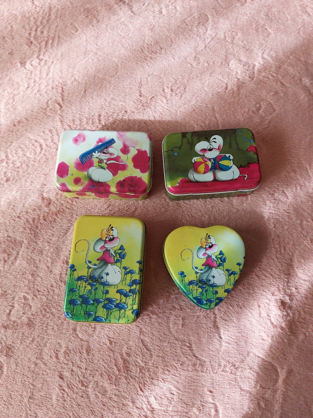 4 Vintage Diddl blikjes, Verzamelen, Ophalen of Verzenden