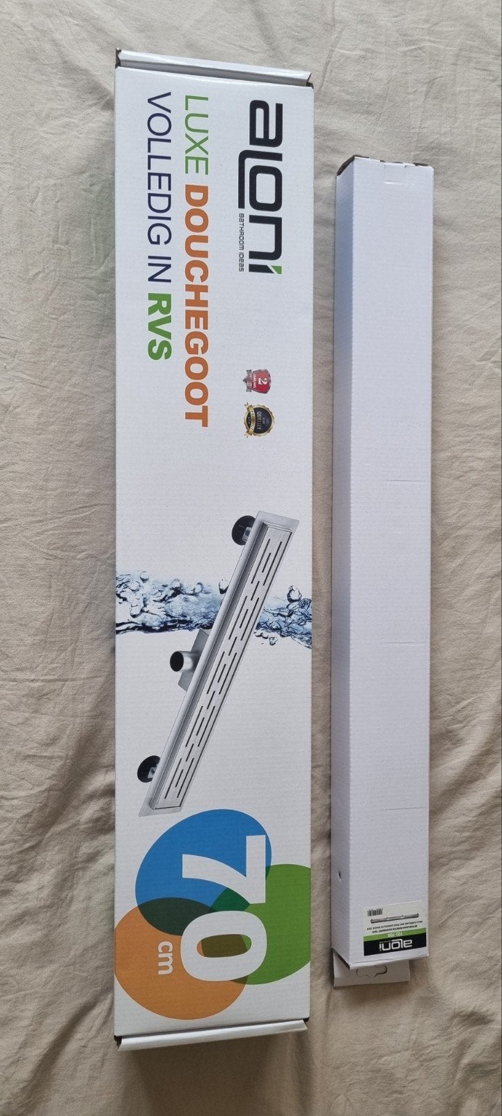 Nieuwe douchegoot 70 cm te koop, Ophalen, Nieuw
