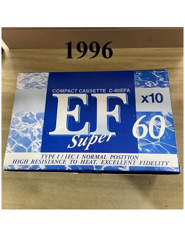Doos met 10 stuks Sony EF Super 60 minuten bandjes NOS., 2 t/m 25 bandjes, Overige genres, Ophalen of Verzenden, Nieuw in verpakking