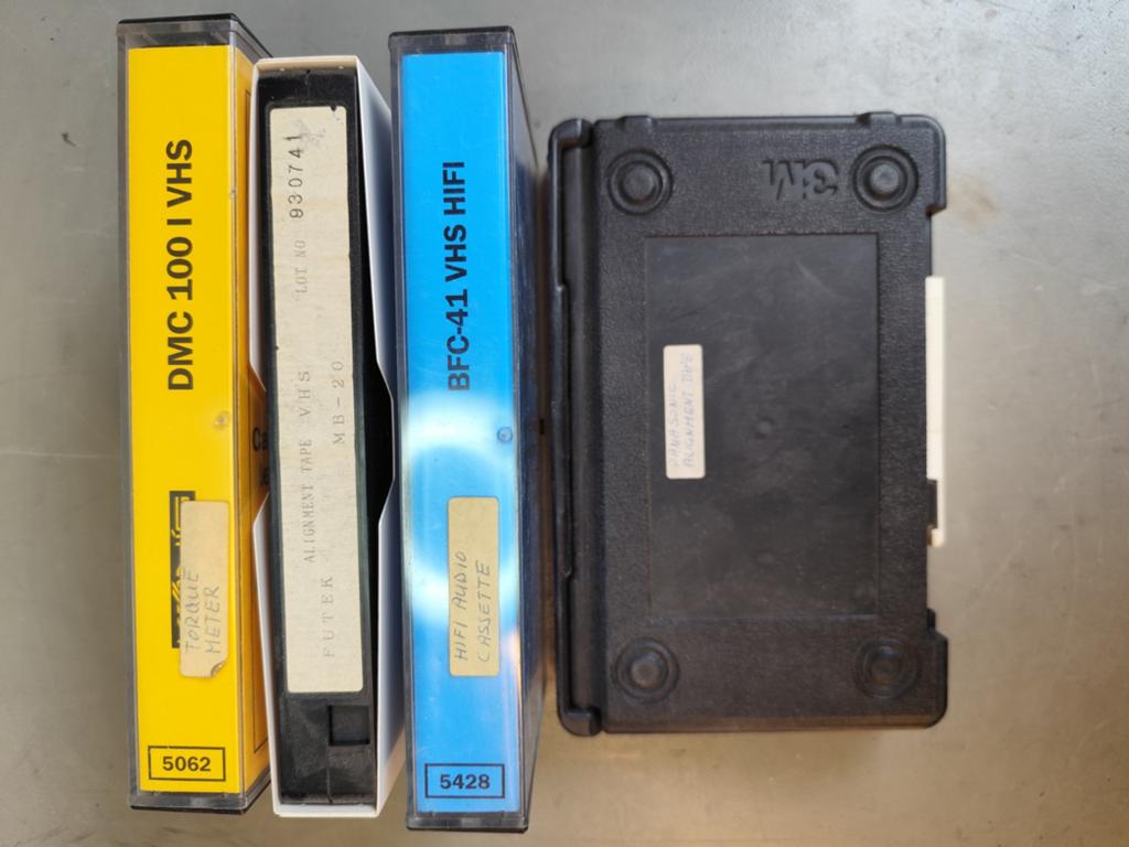 Diverse VHS alignment tapes: DMC, Futek, BFC-41 HIFI, Panaso, Alle leeftijden, Ophalen of Verzenden, Gebruikt, Overige genres
