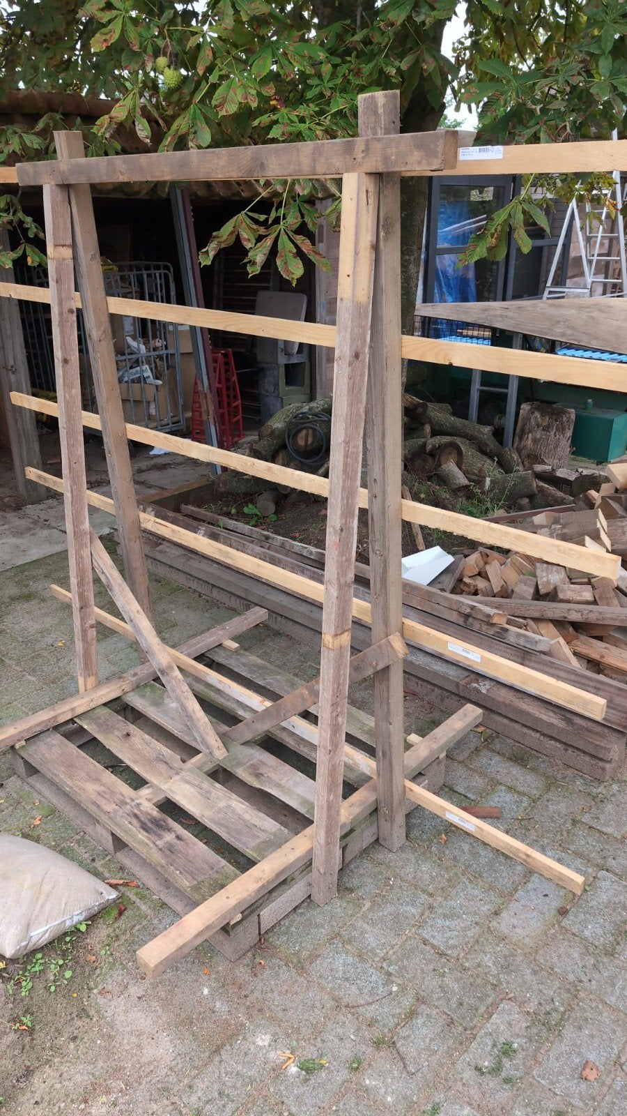 Gratis Glasbok / Kozijnbok op Europallet, Ophalen, Gebruikt