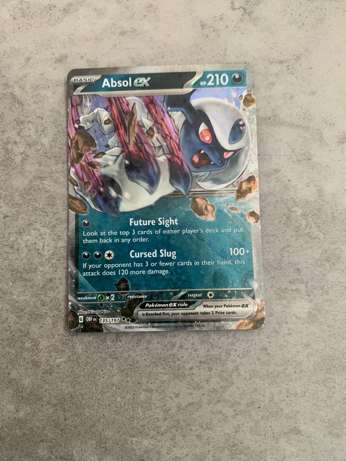 Absol EX, Ophalen, Zo goed als nieuw