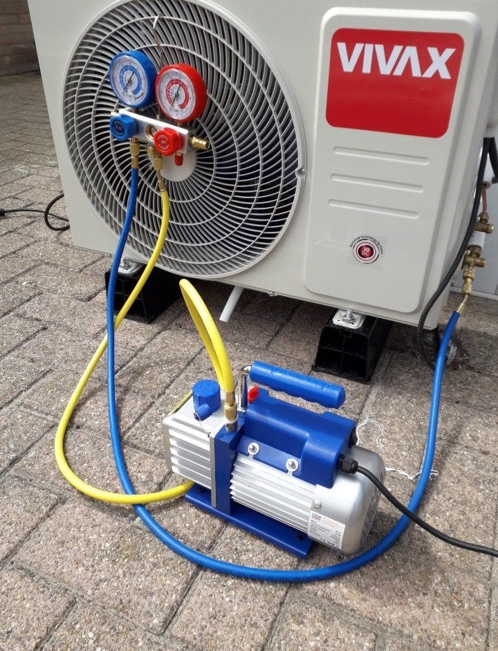 Vacuümpomp te huur om zelf is Split airco te vacumeren, Ophalen, Wandairco, 3 snelheden of meer