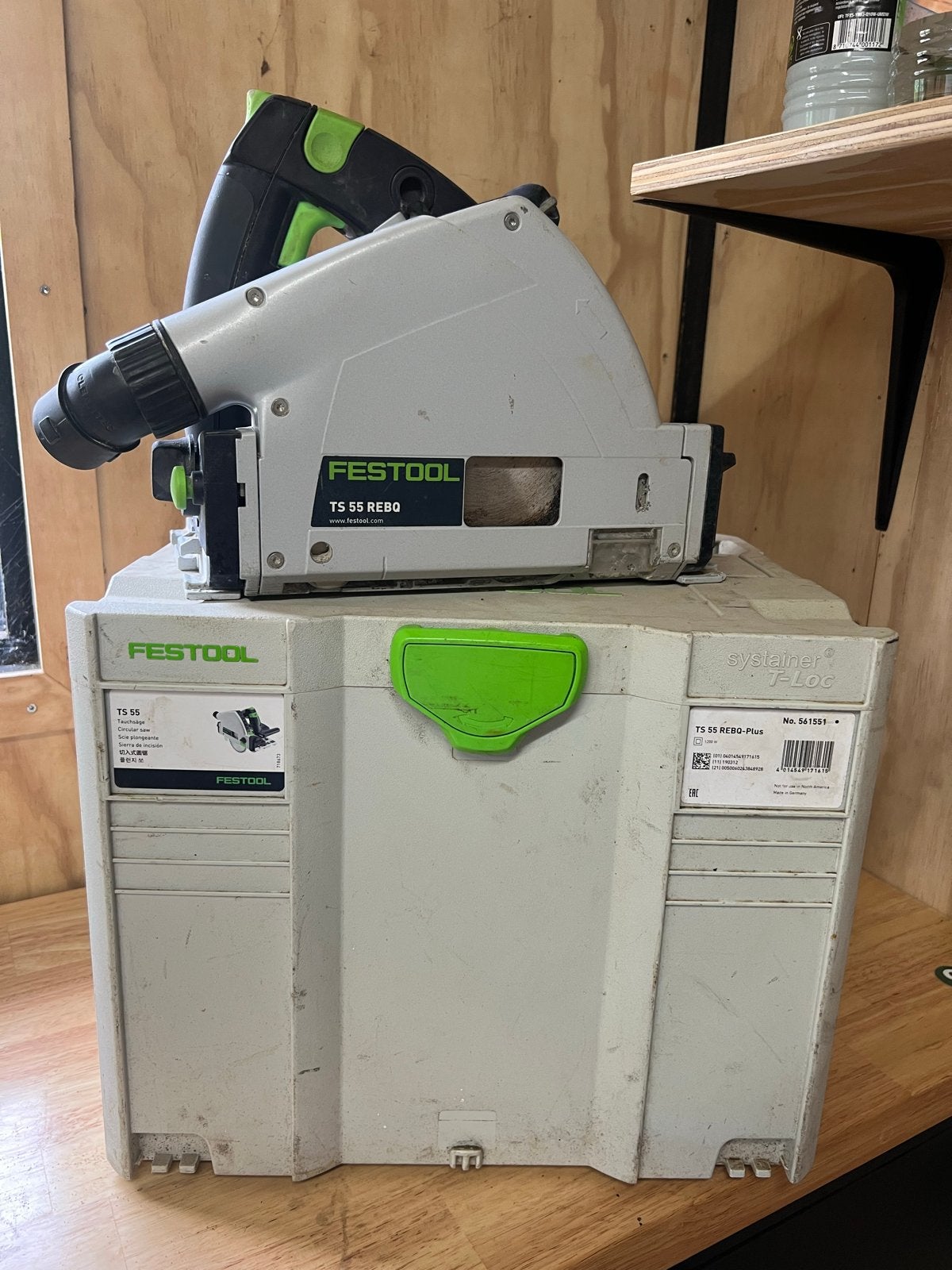 Festool TS 55 REBQ invalzaag met systainer, Doe-het-zelf en Verbouw, Gereedschap | Zaagmachines, Gebruikt, Invalzaag, 70 mm of meer