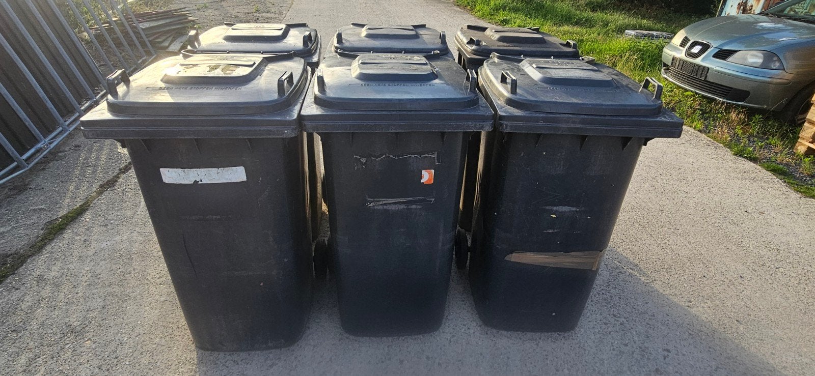 Partij kliko's, prullenbakken, vuilnisbak, vuilbak, Ophalen, Kunststof, Gebruikt, 40 liter of meer