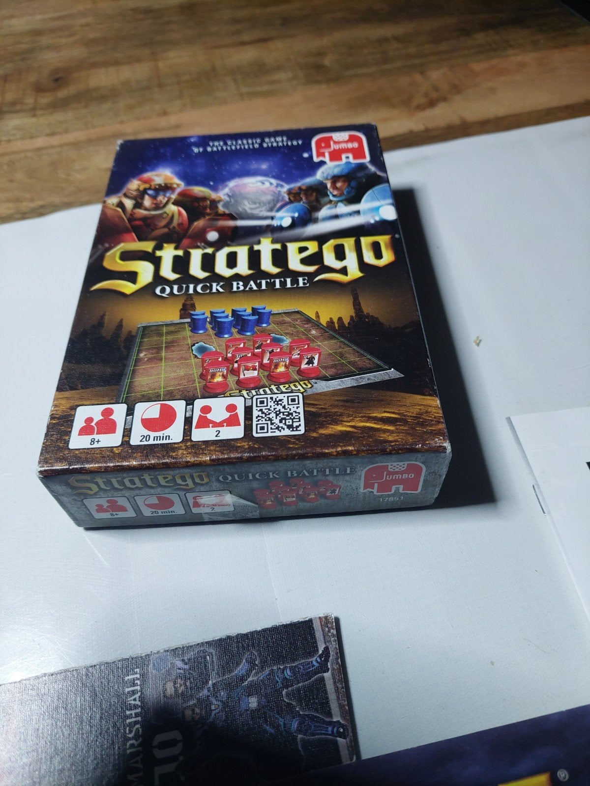 Stratego Quick Battle - Compact en Snel Strategisch Spel, Jumbo, Gebruikt, Een of twee spelers, Ophalen of Verzenden