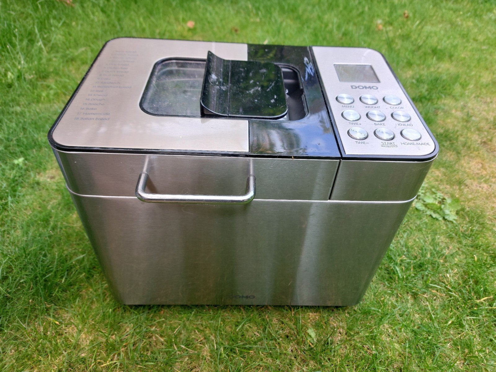 Domo Broodbakmachine B3971 - Vers gebakken brood, Witgoed en Apparatuur, 800 tot 1200 gram deeg, Zo goed als nieuw, Kijkvenster