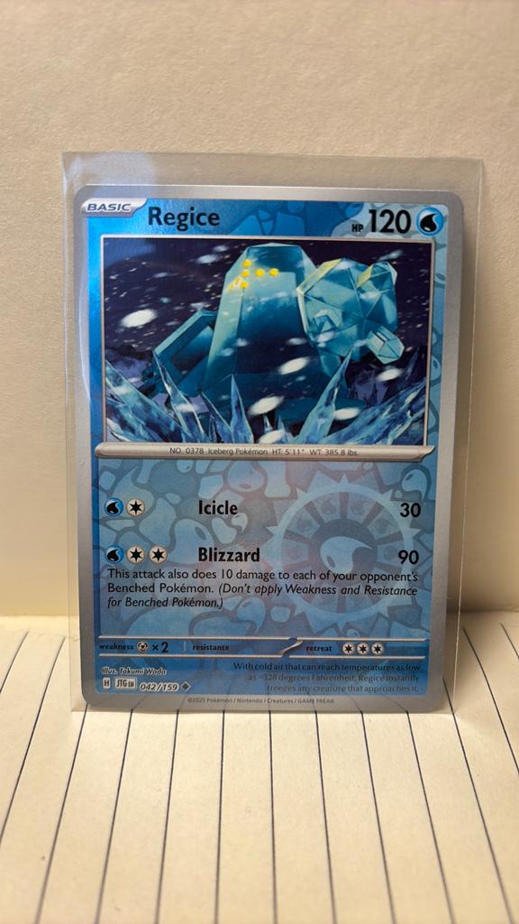 Regice 042/159 journey together reverse holo pokemon kaart, Ophalen of Verzenden, Nieuw, Boosterbox