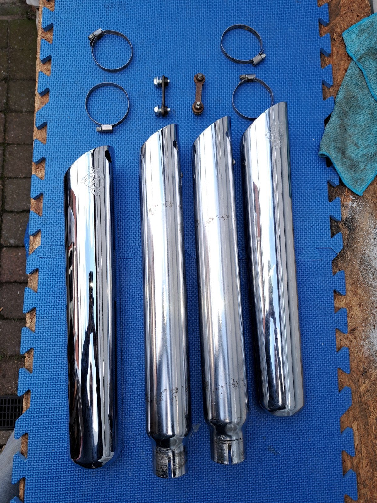 V&H slashcut dempers, softail, Motoren, Ophalen of Verzenden, Gebruikt