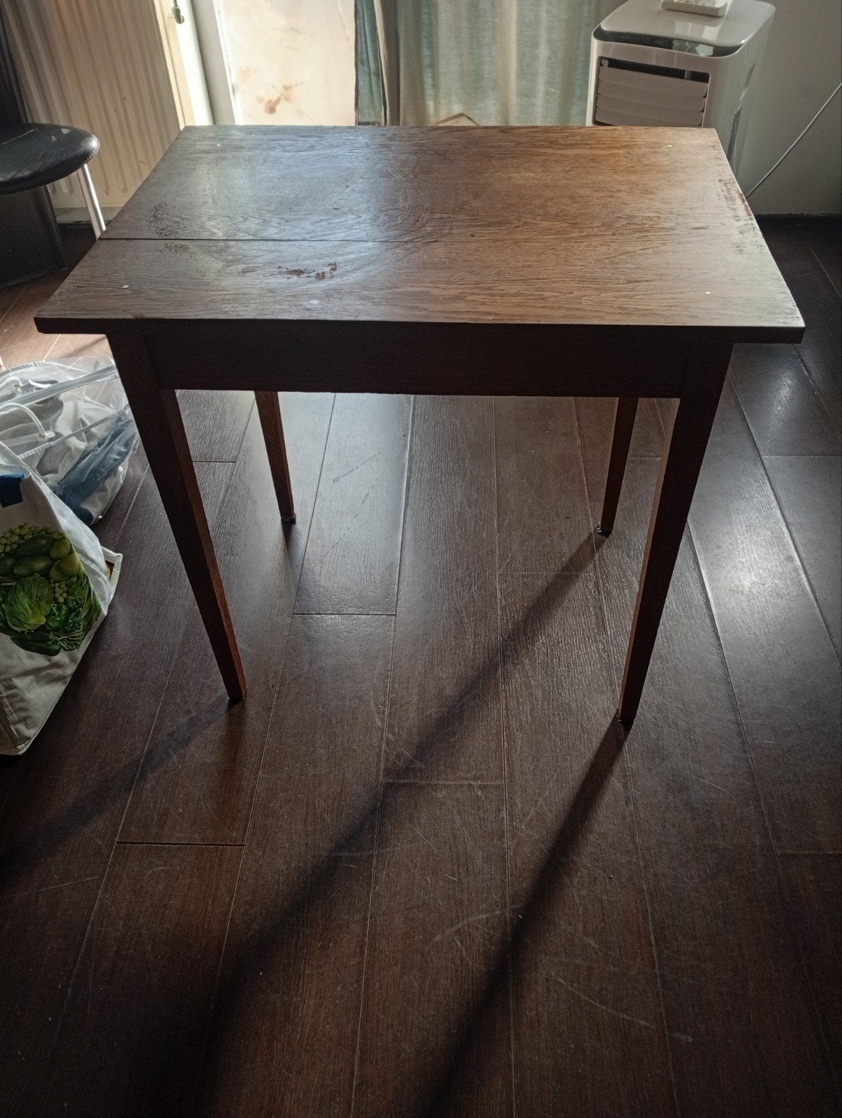 Houten tafel gratis, Ophalen, Gebruikt, 100 tot 150 cm, 25 tot 50 cm