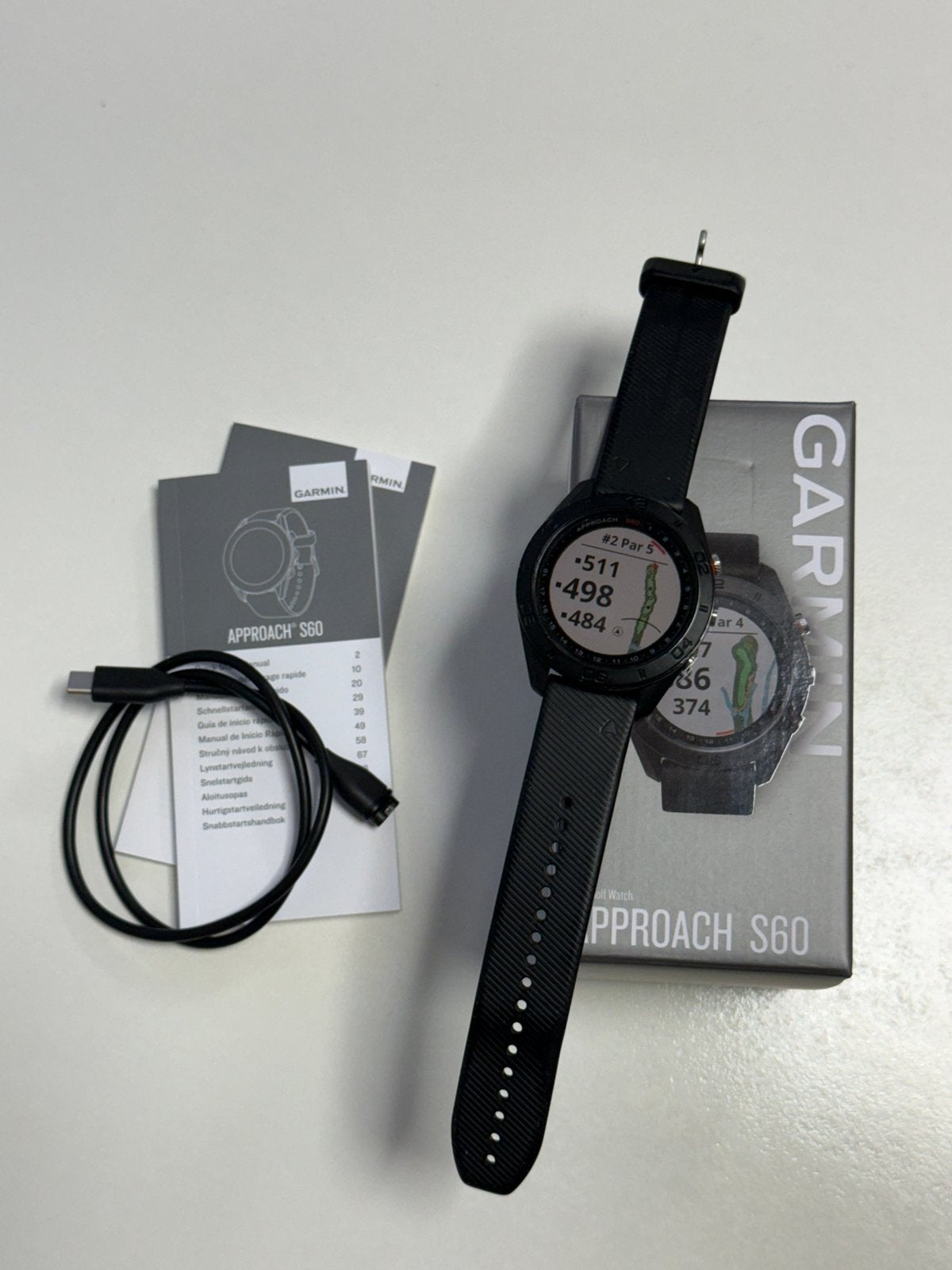 Garmin Approach S60 golfhorloge, Sport en Fitness, Ophalen of Verzenden, Zo goed als nieuw, Overige typen, Overige merken