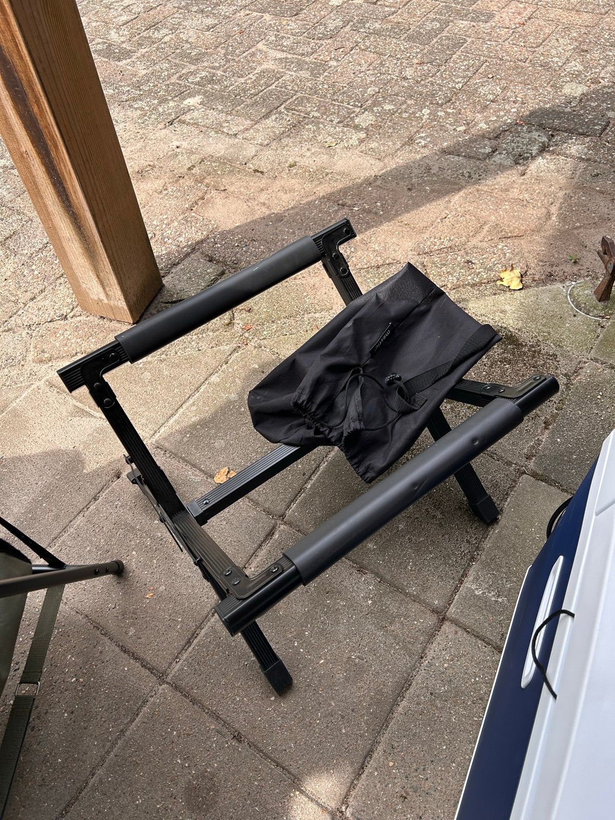Opvouwbaar campingstandaar voor koelbox met draagtas, Ophalen, Zo goed als nieuw, Campingstoel
