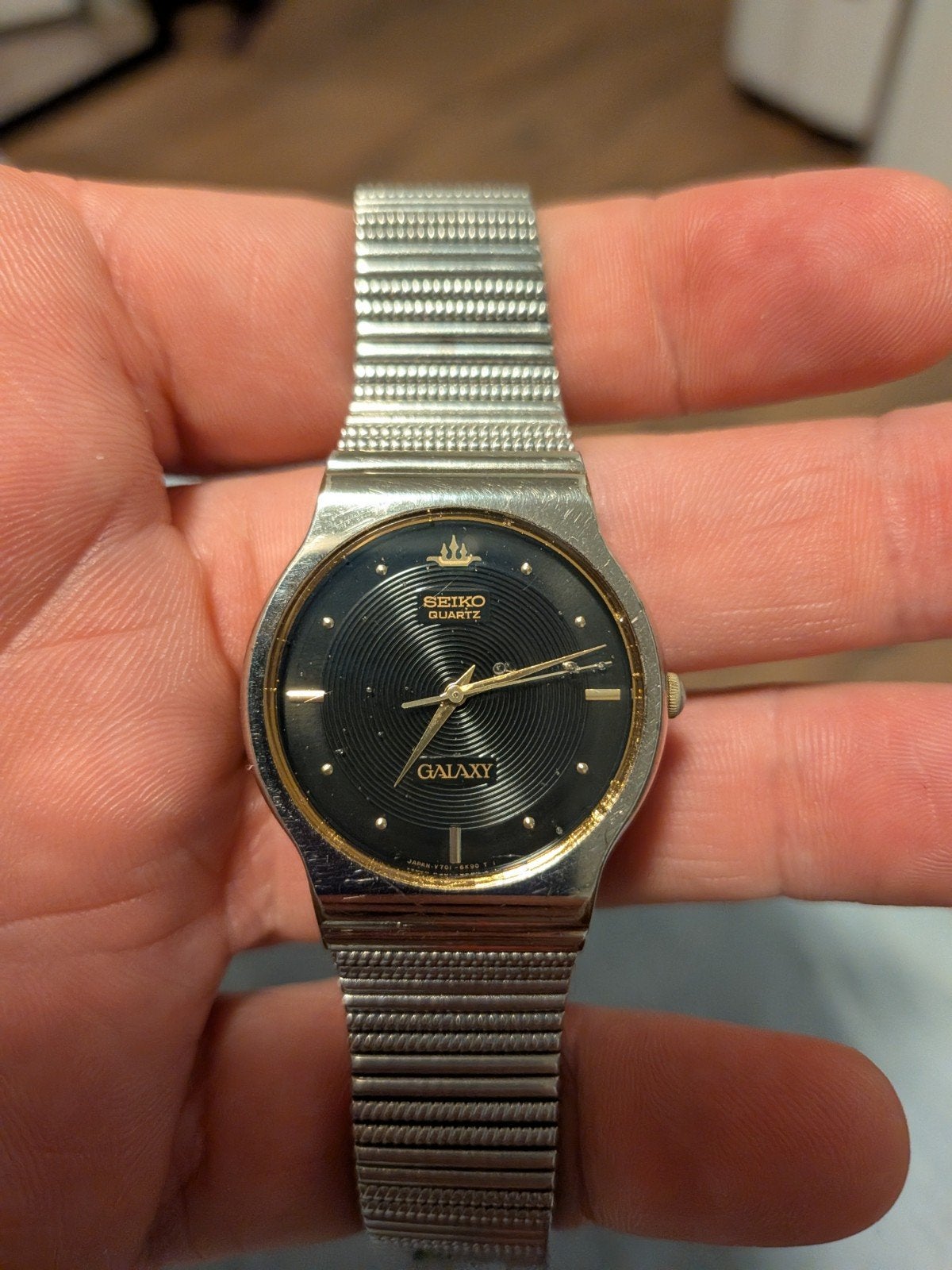 Vintage Seiko Quartz Galaxy Polshorloge uit 1990, Sieraden, Tassen en Uiterlijk, Ophalen of Verzenden, Staal, Polshorloge, Seiko