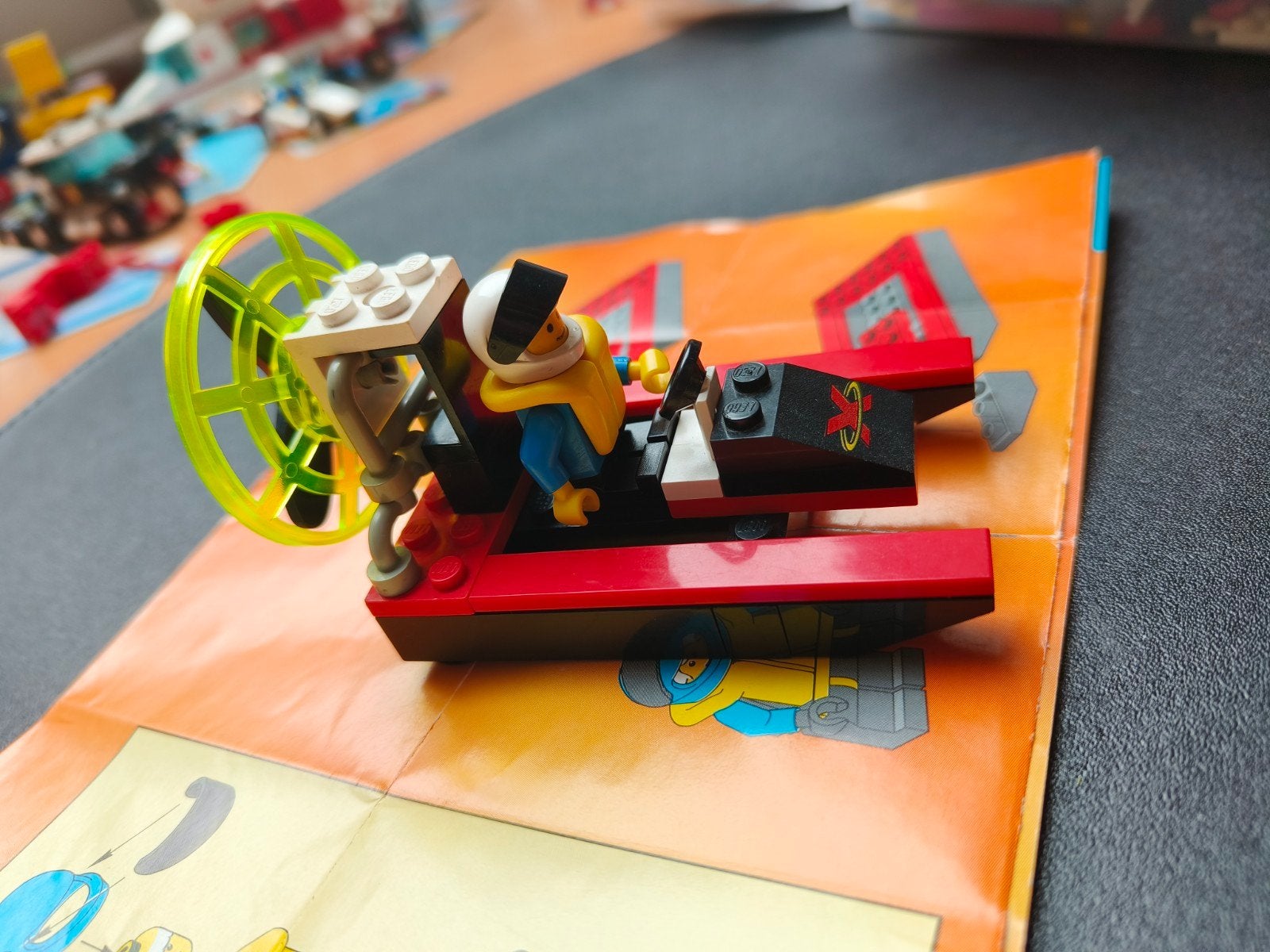 LEGO System 6527: hovercraft met boekje, Ophalen of Verzenden, Zo goed als nieuw