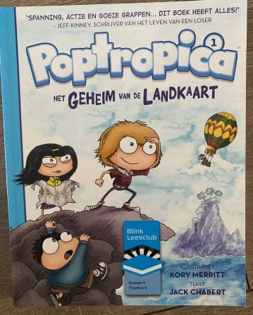 Poptropica het geheim van de landkaart, Boeken, Ophalen of Verzenden, Zo goed als nieuw, Fictie algemeen