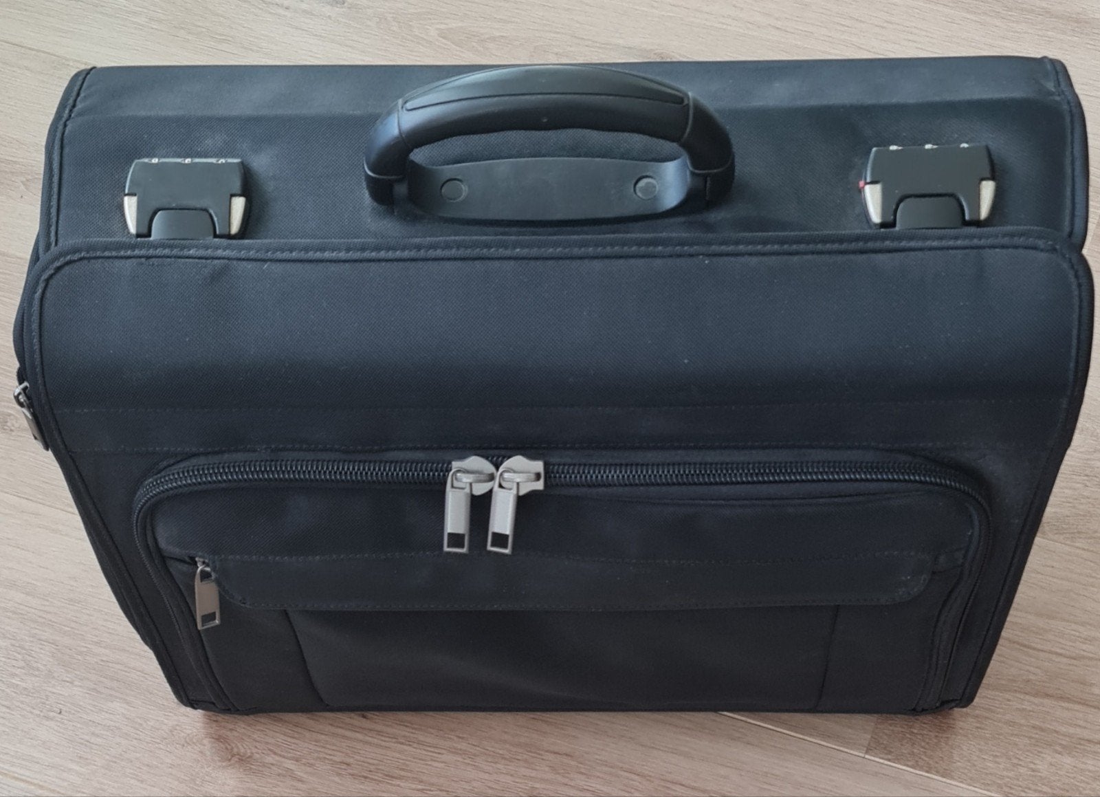 Akten-/laptopkoffer, pilotenkoffer met veel bergruimte, Verzenden, 17 inch of meer, Aktetas, Zo goed als nieuw