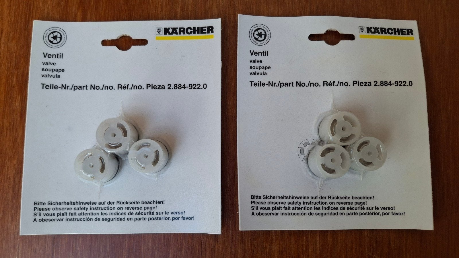 Kärcher ventielen (origineel) 2.884-922.0 
 voor hogedr h, Ophalen of Verzenden, Nieuw