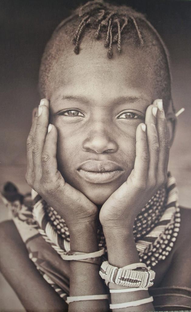 Canvas print Turkana meisje (Afrikaans stamlid) 120x80, Ophalen, Gebruikt, Print, 75 tot 100 cm