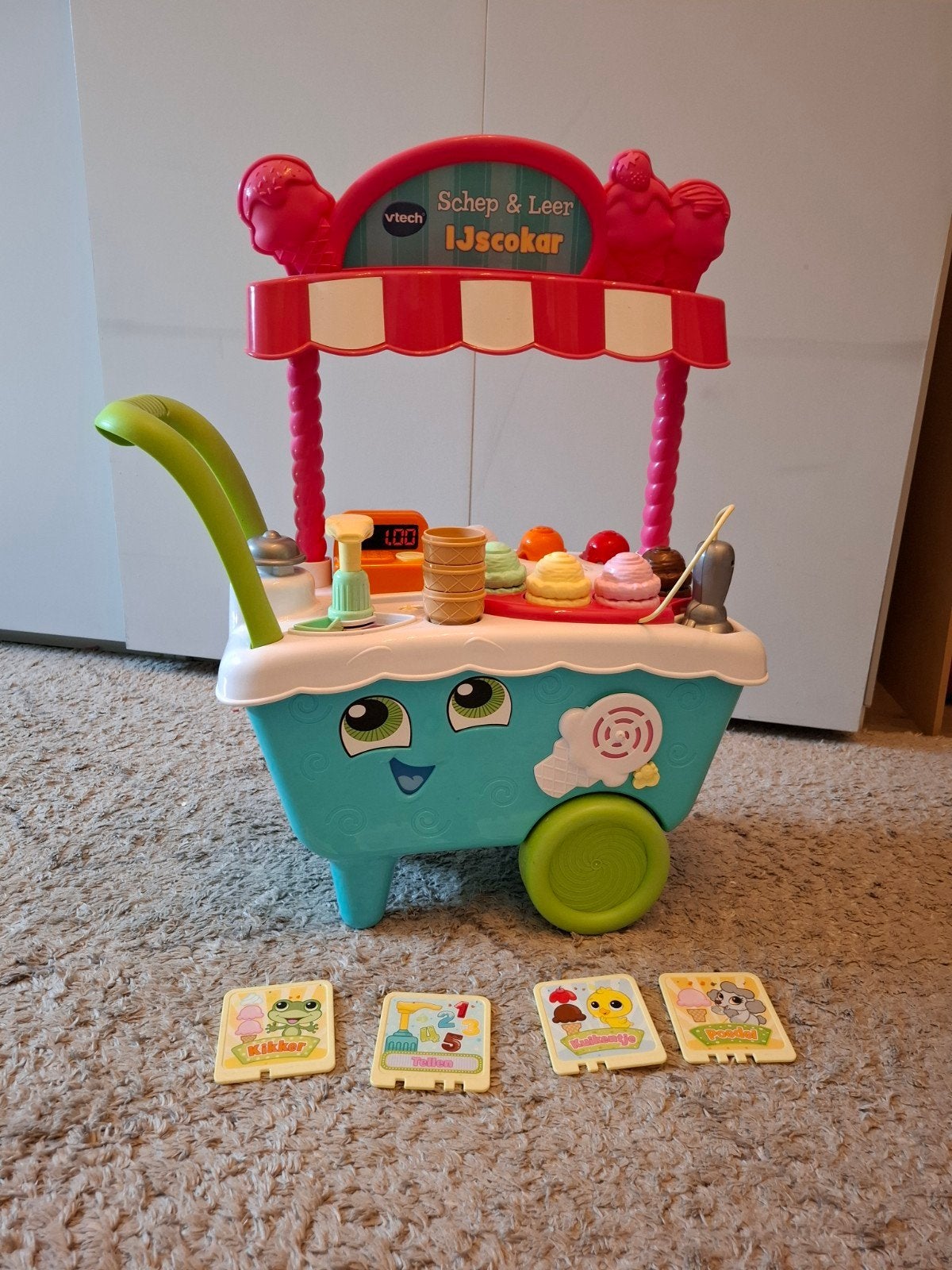 VTech Schep & Leer IJscokar, Ophalen, Zo goed als nieuw, 2 tot 4 jaar