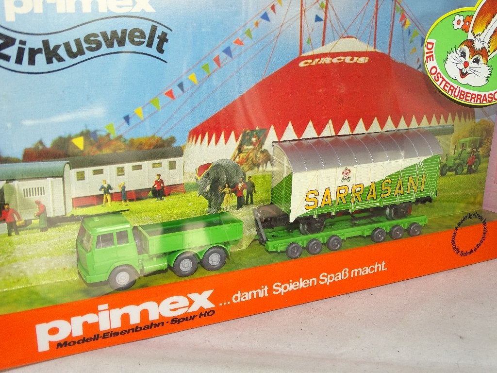 1/87 Wiking/Primex set Sarrasani Henschell, Hobby en Vrije tijd, Ophalen of Verzenden, Nieuw, Bus of Vrachtwagen, Wiking