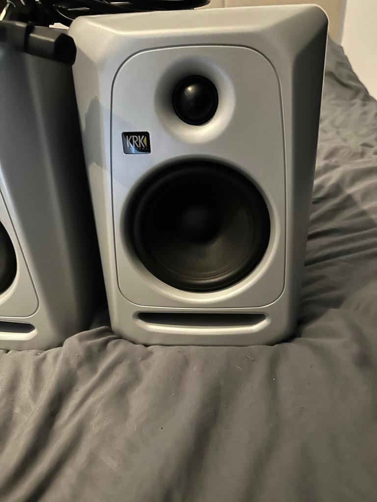 Krk Rokit 5 G3 Limited Edition Studio Monitoren (Paar), Zo goed als nieuw, 60 tot 120 watt, Front, Rear of Stereo speakers, Ophalen
